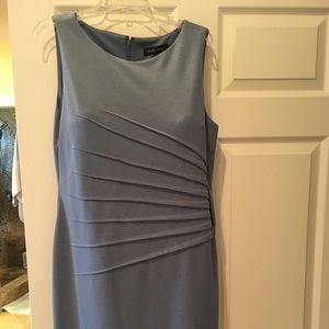 Fitted Cool blue sheath dress